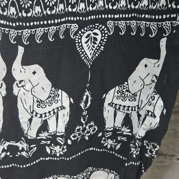 Urban Coco Elephant Print Harem Pants Comfy Casual Bohemian Jogger Pockets Women - Picture 4 of 10